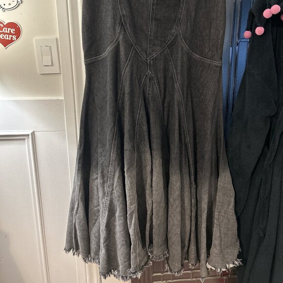 Current Mood Denim Mermaid Maxi Skirt - Picture 4 of 5